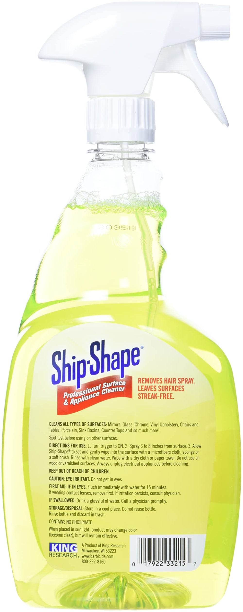 Barbicide BA-33214 Ship Shape LQ Spray, 32 Ounce