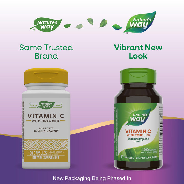 Nature&#39;s Way Vitamin C with Rose Hips, Powerful