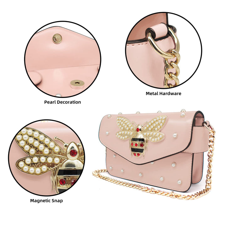 Beatfull Designer Bee Purse Fashion Crossbody Purse wit