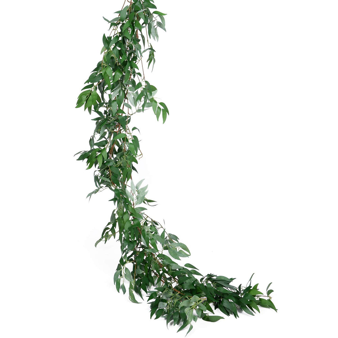 Artiflr 2 Pack Artificial Hanging Leaves Vines, 5.7 Ft 