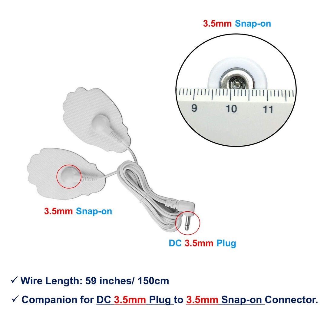 LiteTour Tens Wires Electrode Wires For Tens Unit,Dc 3.