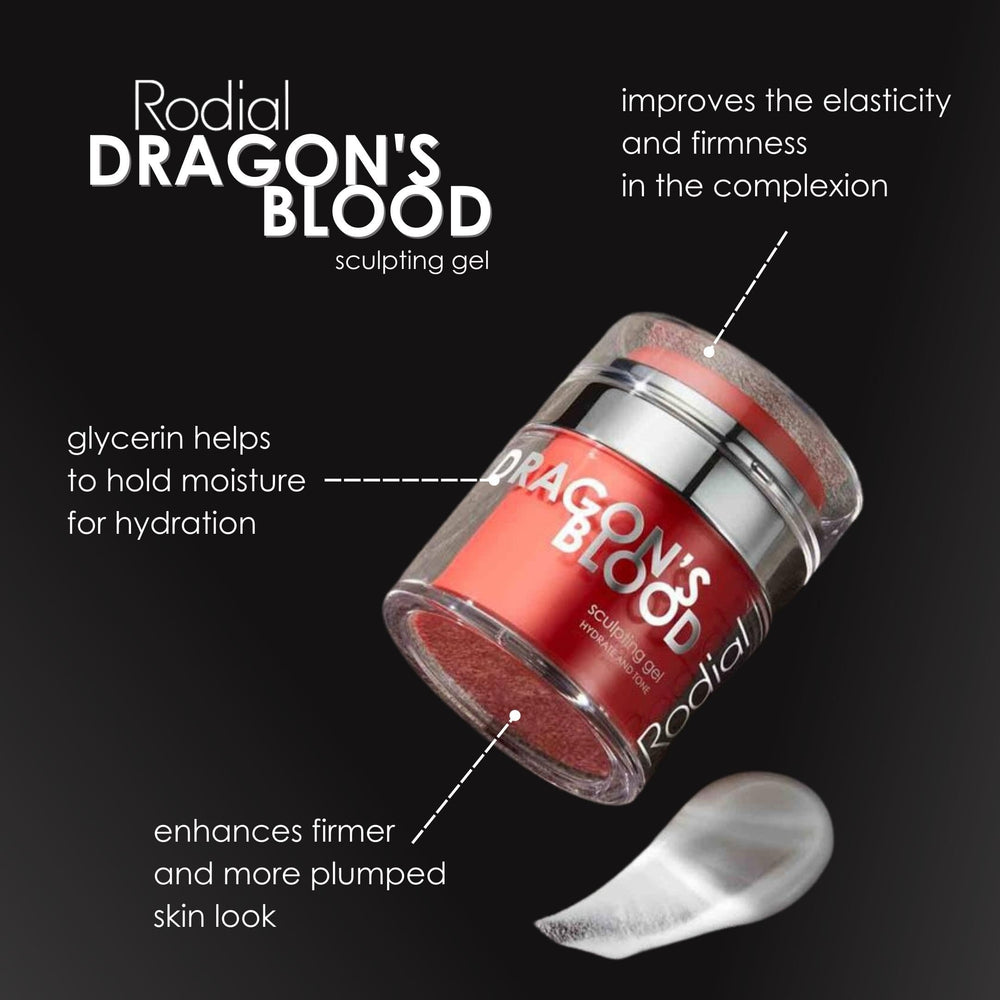 Dragon's Blood Sculpting Gel 1.7 fl oz - Rejuvenating, Ultra-Hydrating Face Cream - Refreshing Gel/Cream Formula - Triple Action Collagen Formula for a Firmer, Tighter and Smoother Skin Look