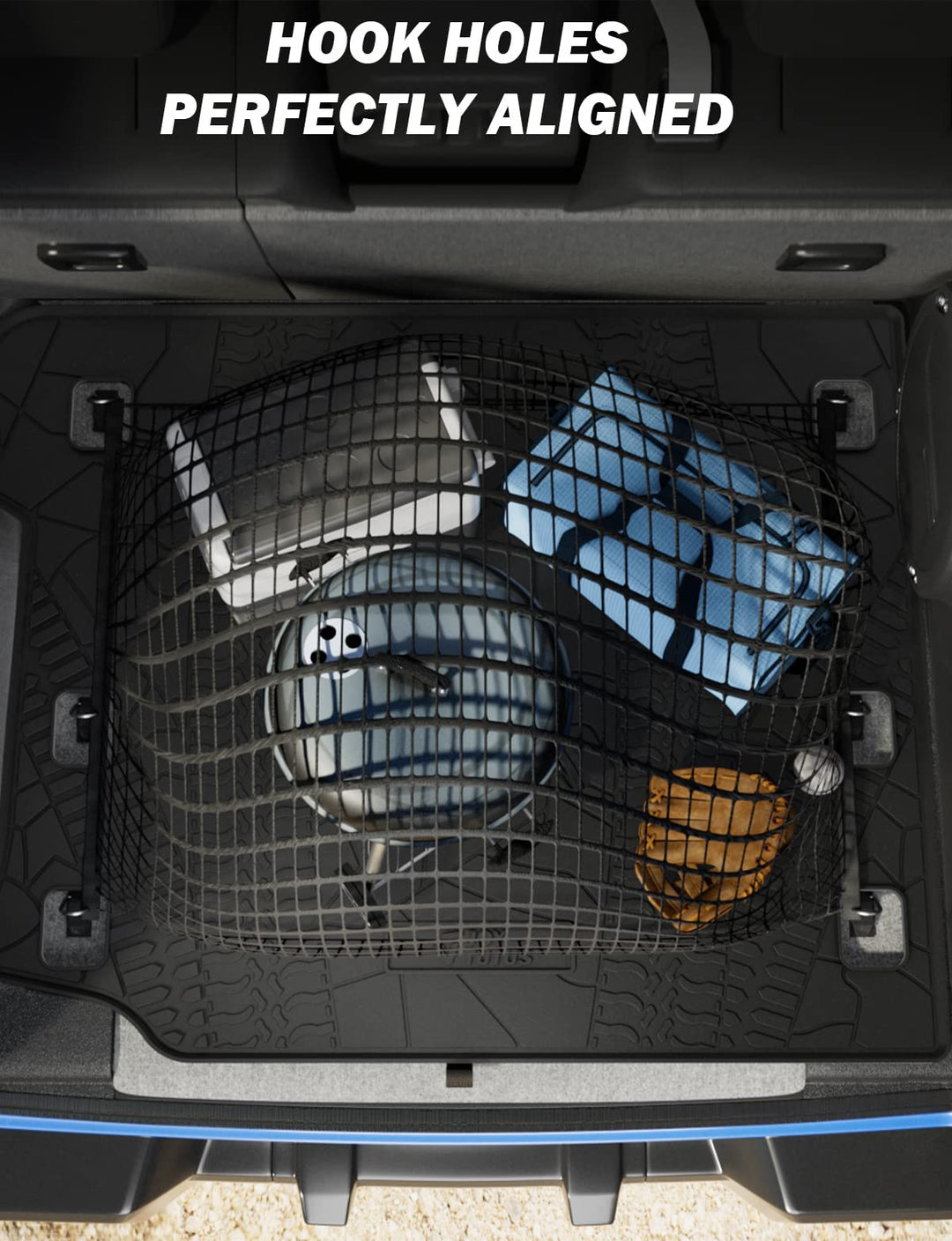 Cargo Mat fits 2018-2024 Wrangler JL 4X4 with OEM Subwoofer, All-Weather Guard Trunk Mat Cargo Liners Heavy Duty Waterproof Odorless Durable for Wrangler JL 2018-2024 4 Door - NOT FIT 4XE