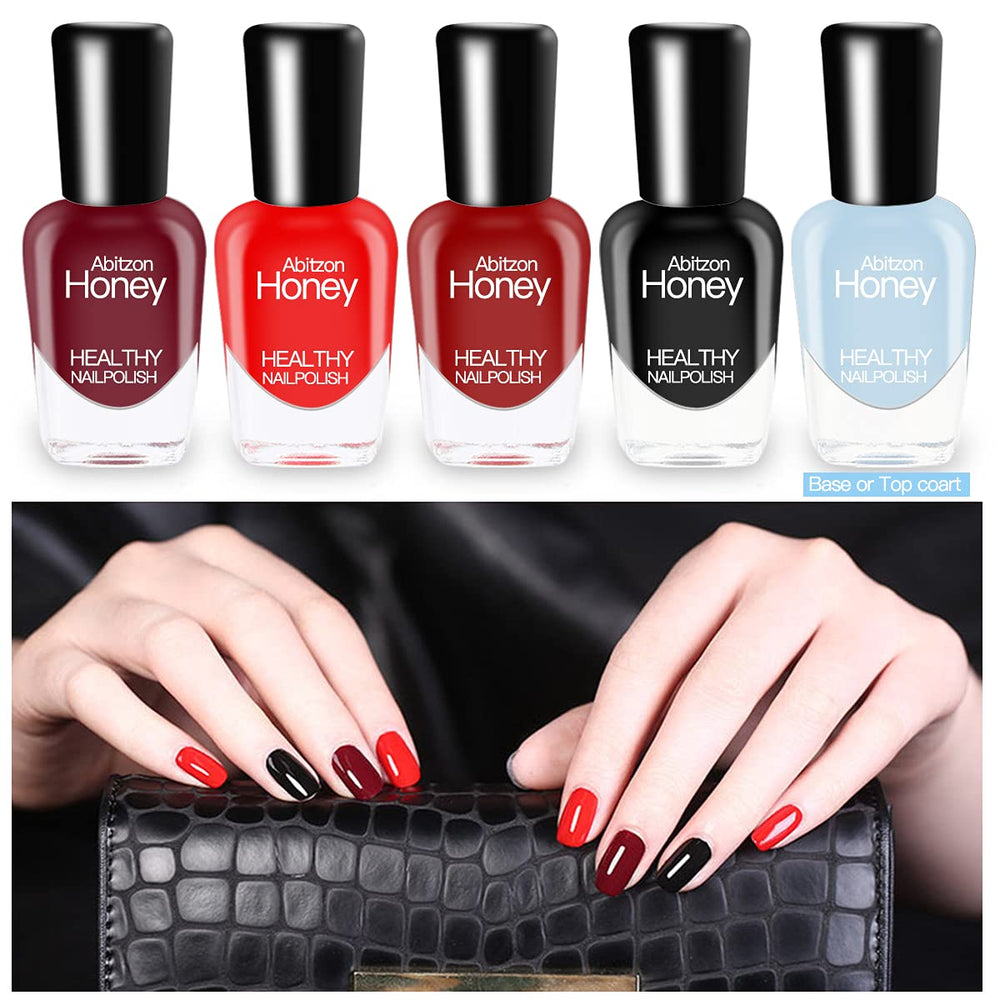 New Nail Polish Set (10 Bottles) - Non-Toxic Eco-Friendly Easy Peel Off & Quick Dry Water Based Nail Polish: Style-3
