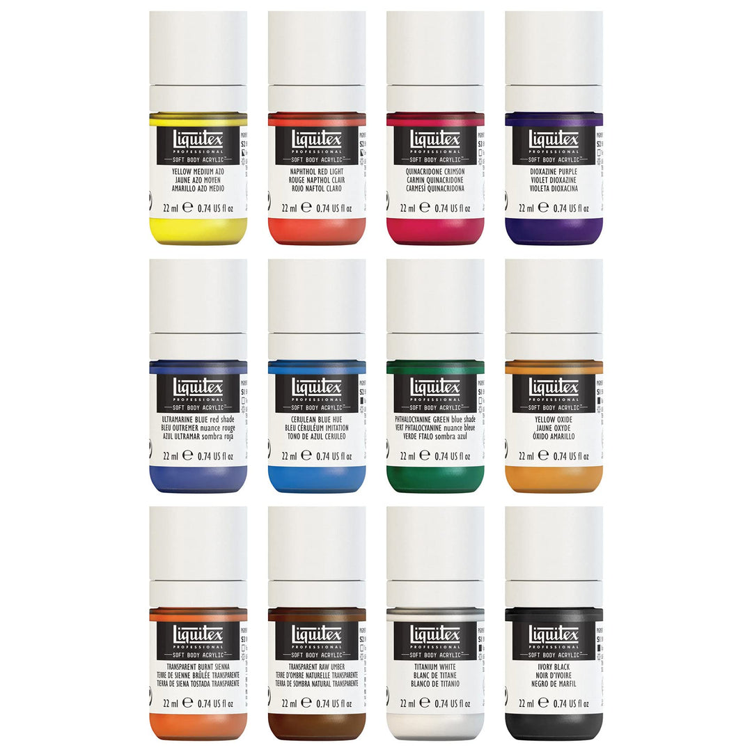 Liquitex Professional Soft Body Acrylic Paint, 12 x 22m
