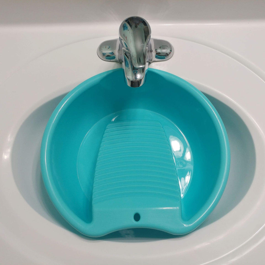 Ohisu Blue Washboard Basin for Hand Washing Clothes and