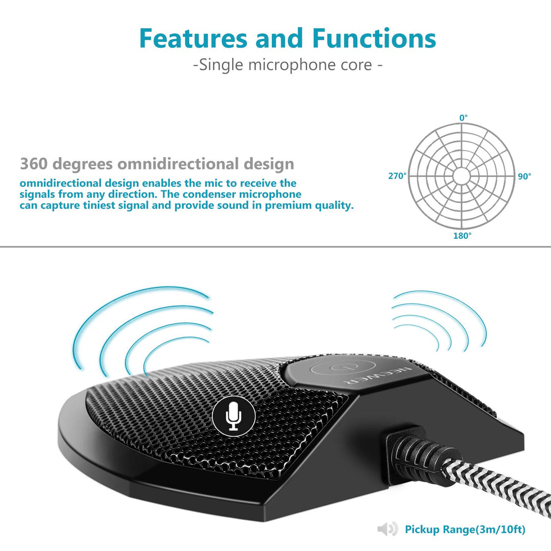 Neewer 192KHZ/24Bit USB Omnidirectional Condenser Micro