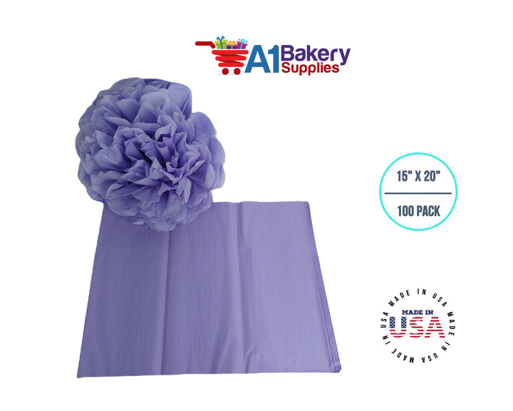 Soft Lavender Color Tissue Paper 15 x 20 100sheets Prem