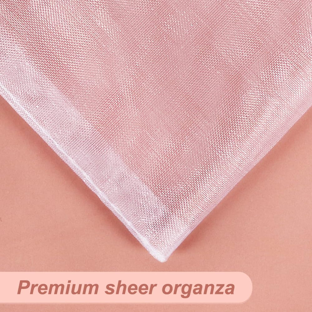 HRX Package 100pcs White Organza Bags, 4x 6 Wedding Fav