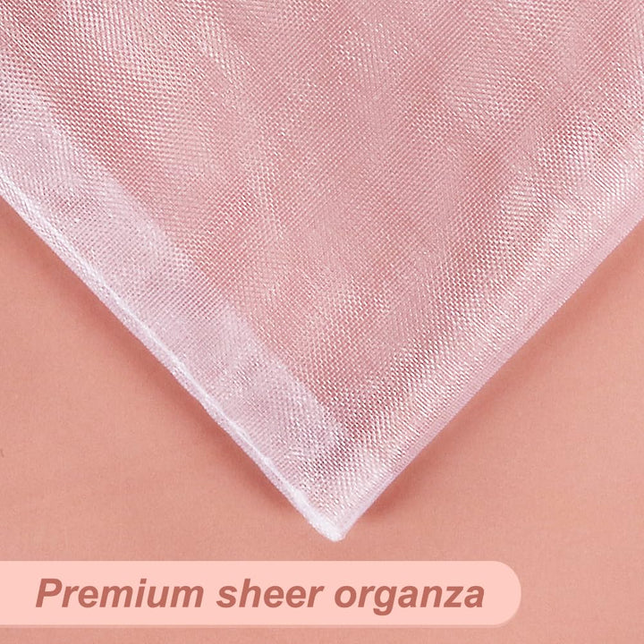 HRX Package 100pcs White Organza Bags, 4x 6 Wedding Fav