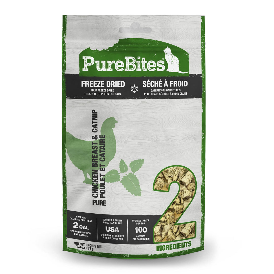 Chicken Breast &amp; Catnip Freeze-Dried Cat Treats 1.3Oz / 37G | Value Size