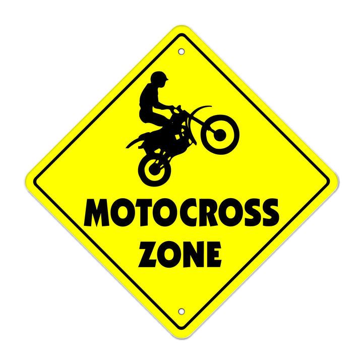 MOTOCROSS ZONE Sign dirt bike supercross cycle gear