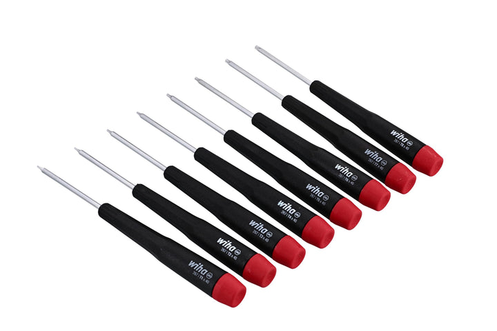 26791 Precision Torx T1-T8 Set, 8-Piece,(Red, Black)