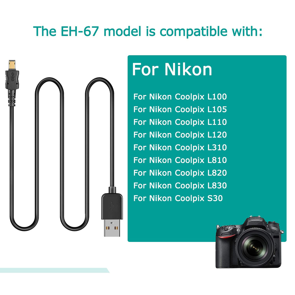 EH-67 EH67 USB Cable 1.0M Digital Cameras DC cable for 
