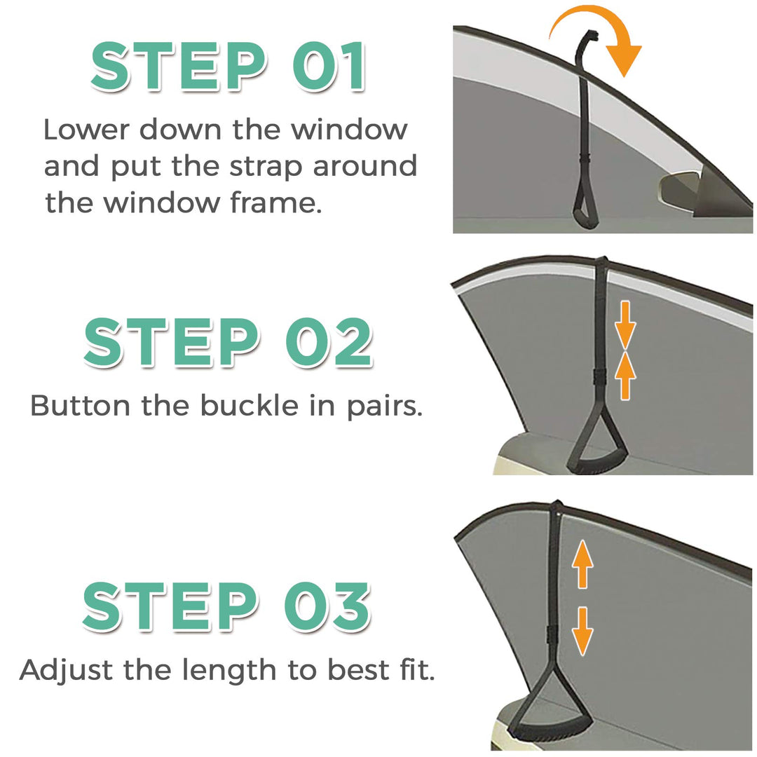 ZHEEYI Automotive Standing Aid Safety Grab Handle Adjus