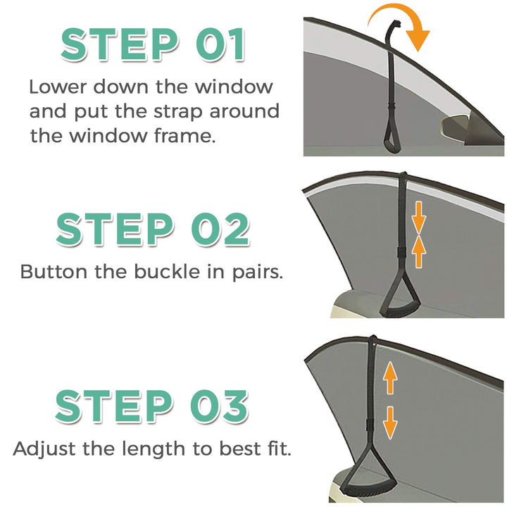 ZHEEYI Automotive Standing Aid Safety Grab Handle Adjus