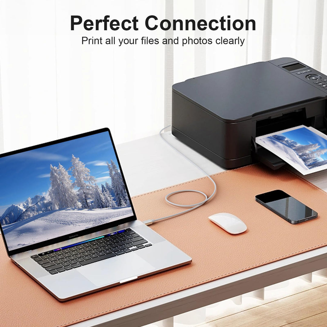USB C MIDI Cable, Type C to USB 2.0 MIDI Interface Cable for Samsung, Huawei Laptop, MacBook to Connect with Printer, Midi Controller, Midi Keyboard, Audio Interface and More (5FT)