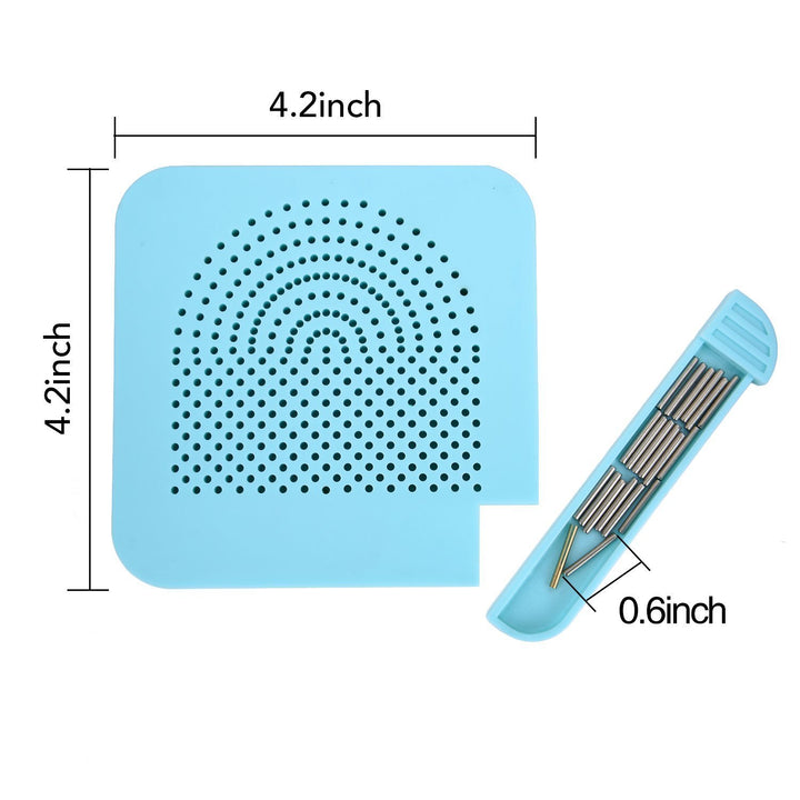 Quilling Tool Quil Board with Pins Storage Box, Grid Guide Quilling Board for Making Paper Strips