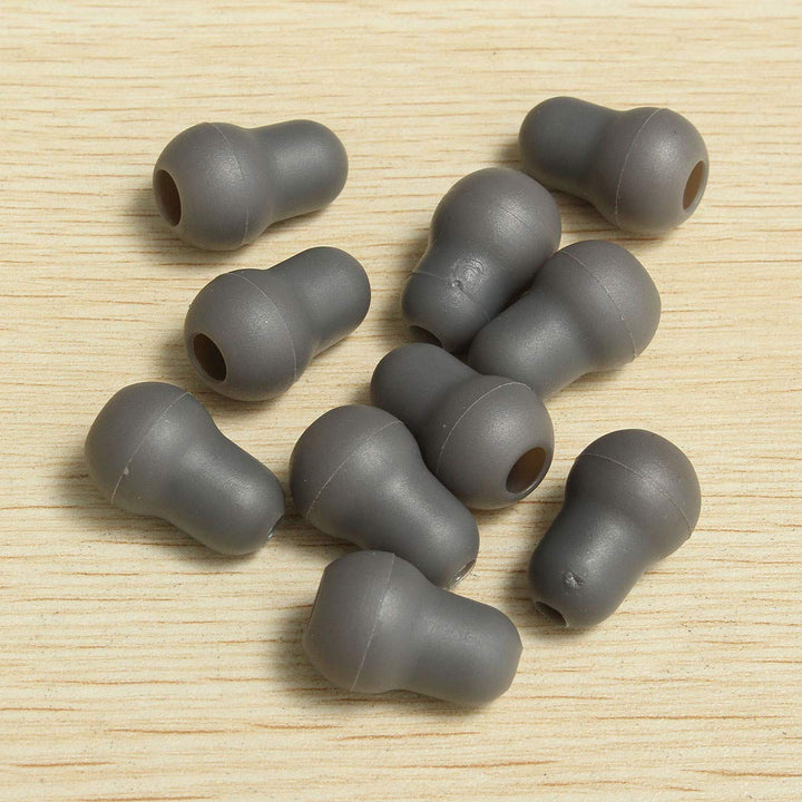 10PCS Super Soft Silicone Earplug Eartips Earpieces for Littmann Stethoscope (Gray)