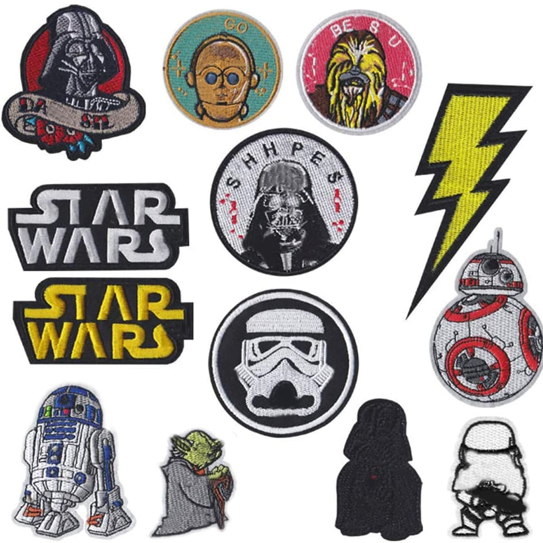 Military Morale Embroidered Patch for Jackets Backpacks Jeans and Clothes Iron On Sew On Appliques Sport Badge Emblem Sign DIY Accessory-13 pcs