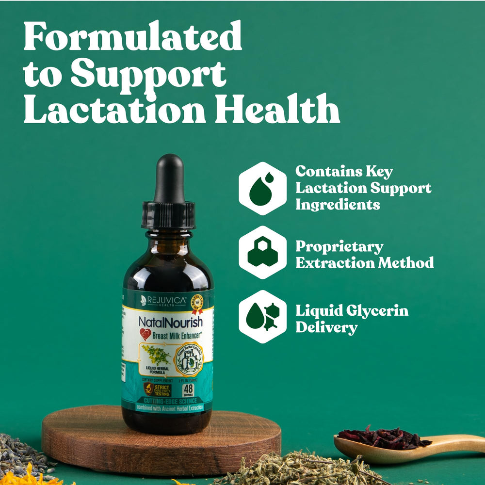 NatalNourish - Advanced Lactation Support Supplement - Liquid Delivery for Better Absorption - Fenugreek, Blessed Thistle, Anise, Fennel & More!