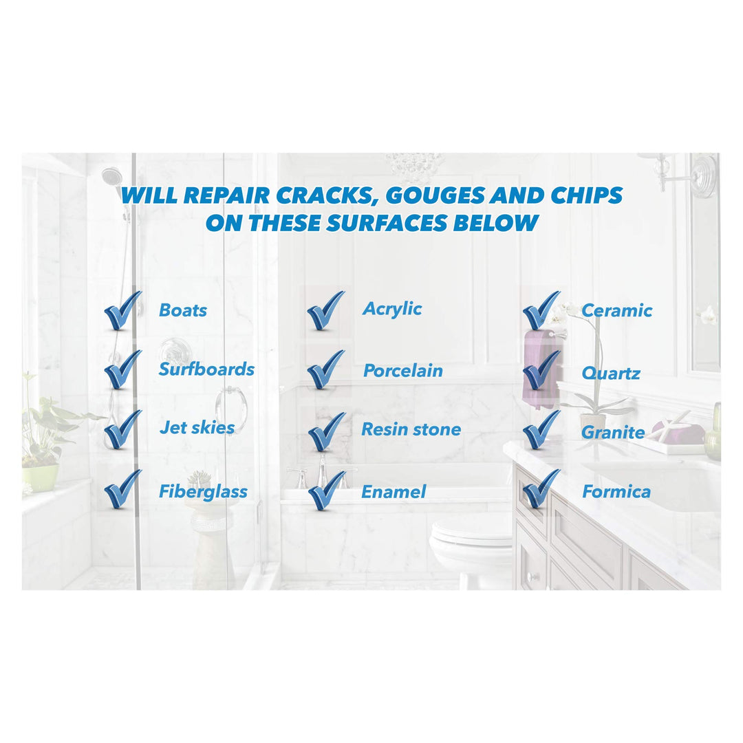 58-204 Tub and Shower Repair Kit Sealers, White