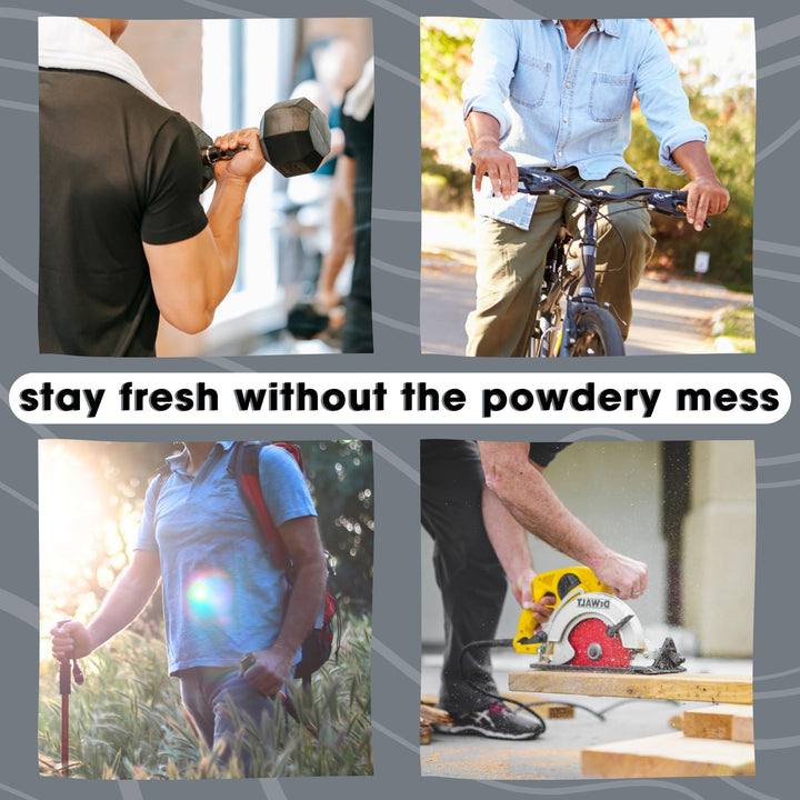 Fresh BALLS Lotion - Men&#39;s Anti-Chafing Soothing Cream to Powder - Ball Deodorant and Hygiene for Groin Area - The Original Anti Chafe Cream for Men, 3.4 fl oz