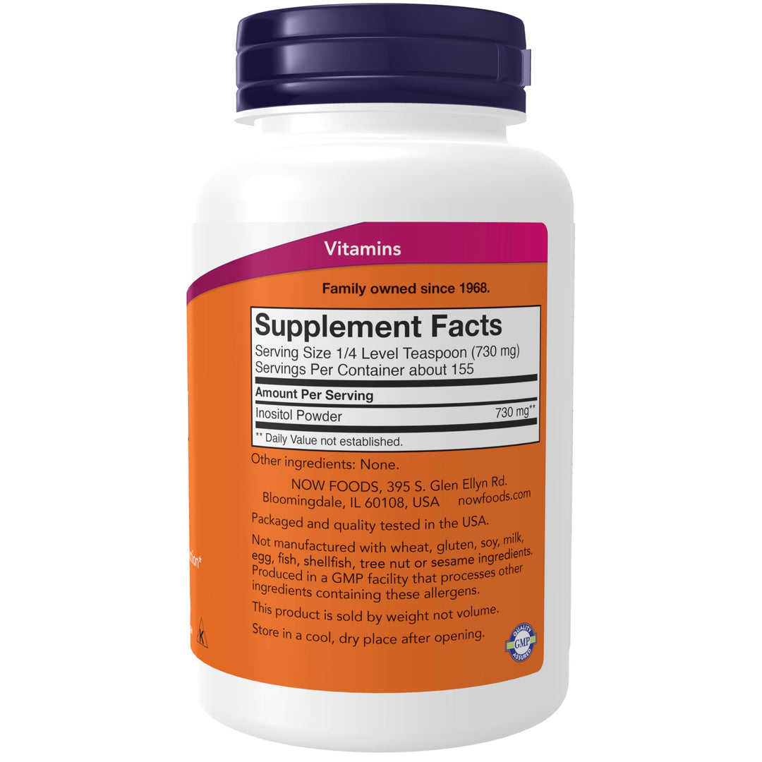 NOW Foods Supplements, Inositol Powder, Neurotransmitte