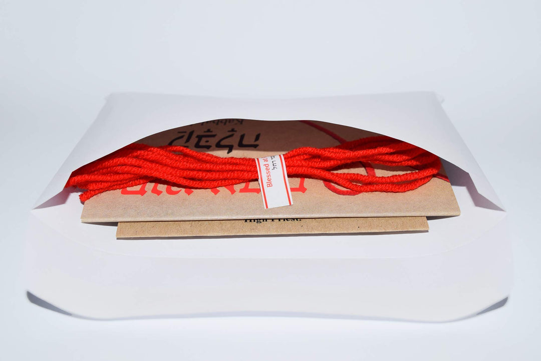 5 pcs Red String Bracelet Against Evil Eye from Rachel’s Tomb Israel with Ben Porat Prayer for Family