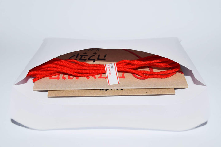 5 pcs Red String Bracelet Against Evil Eye from Rachel’s Tomb Israel with Ben Porat Prayer for Family