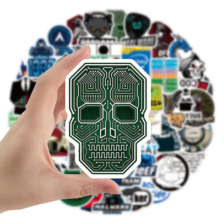 50pcs Hacker Stickers Cool Teen Stickers Pack,Aesthetic