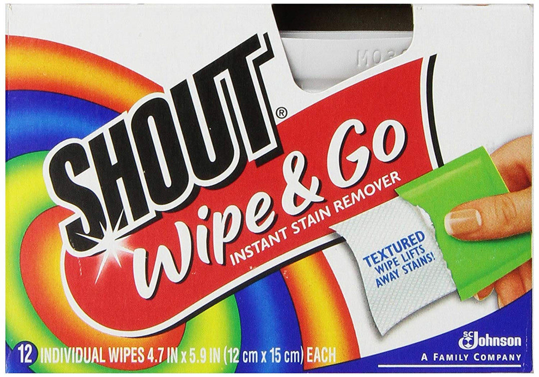 Shout Wipe &amp; Go 12Ct Wipes 4 Pack, Multicolor,1