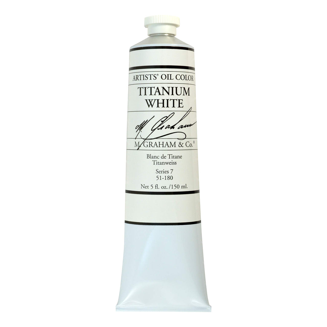 M. Graham &amp; Co. Artist Oil Paint Titanium White 5oz Tube