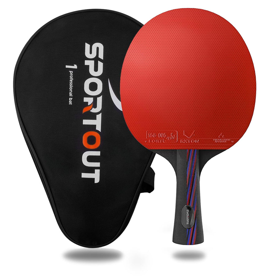 Ping Pong Paddle,Professional Table Tennis Paddles with Case, Table Tennis Racket for Advanced Training and Tournament