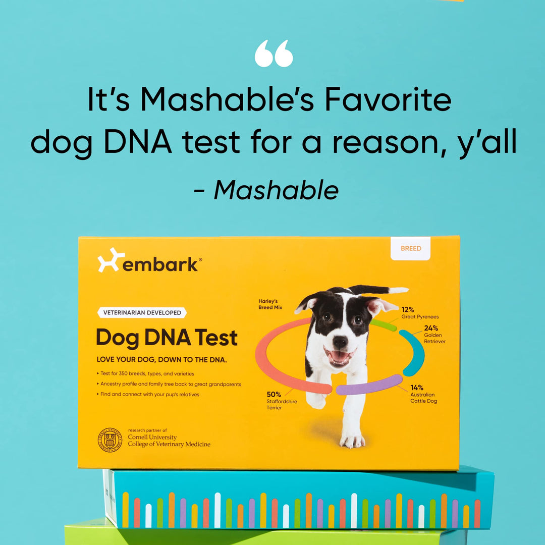 Breed Identification Kit - Most Accurate Dog DNA Testing Kit - 99% Breed Ancestry Accuracy for Mixed Breed Dogs - Plus Relative Finder &amp; Family Tree