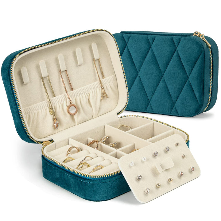 KAMIER Small Jewelry Boxes for Women | Velvet Jewelry O