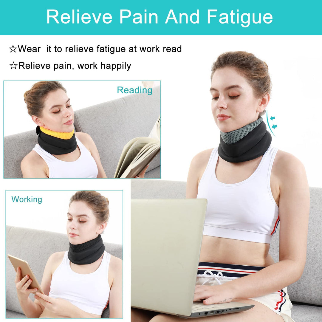 TANDCF V Neck Support Brace 3-Layered Curve Rising Adju