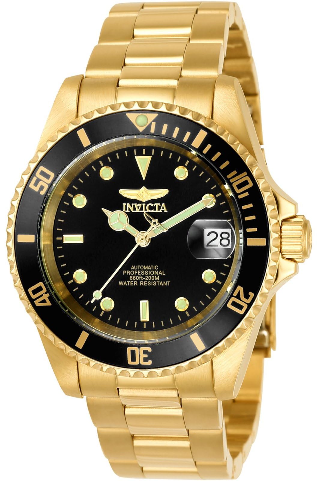 Men&#39;s 8929OB Pro Diver Analog Display Japanese Automatic Gold Watch