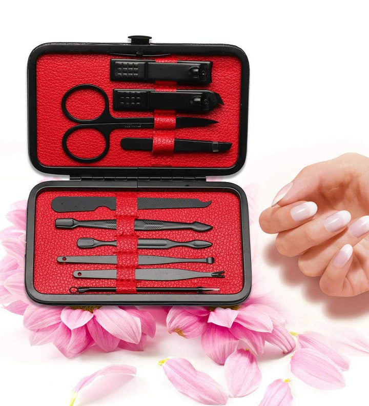 Manicure Set Pedicure Manicure Kit 10 in 1 Professional Sharp Nail Clippers Stainless Steel Thick Nail Cutter &amp; File Scissors for Men &amp;Women Fingernails &amp; Toenails with Portable Cas