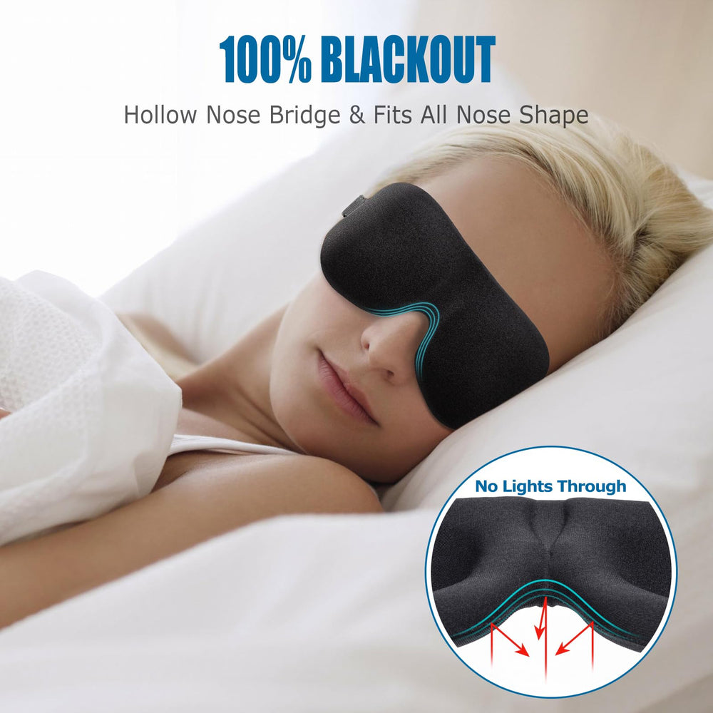 Sleep Mask, 3 Pack Lightweight Comfortable Super Soft L