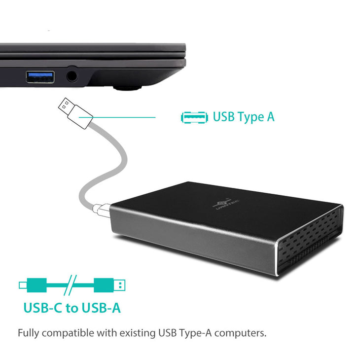 Vantec NexStar Gx USB 3.1 Gen 2 Type-C 2.5” SATA SSD/HD
