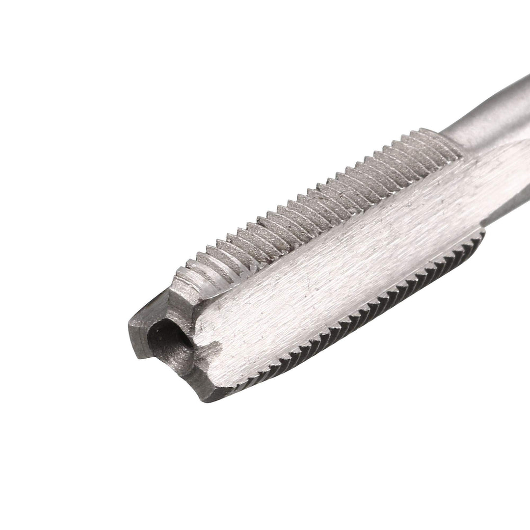Metric Hand Tap M8 Thread 0.75 Pitch 3 Straight Flutes H2 Alloy Tool Steel Bottom &amp; Taper Screw Tap Set Tapping Tools for Repairing 1 Pair