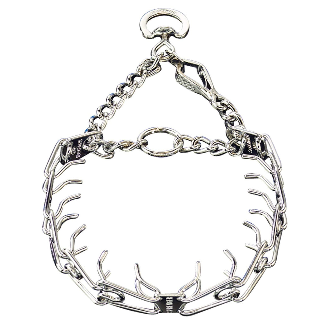 Chrome Plated Steel Training Prong Collar with Quick Release Snap for Dogs, Small, 2.25mm, 16-Inch (Neck Size up to 12-13 inches)