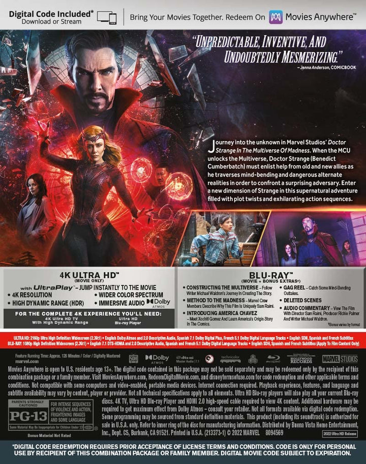 Doctor Strange In The Multiverse Of Madness [4K UHD]