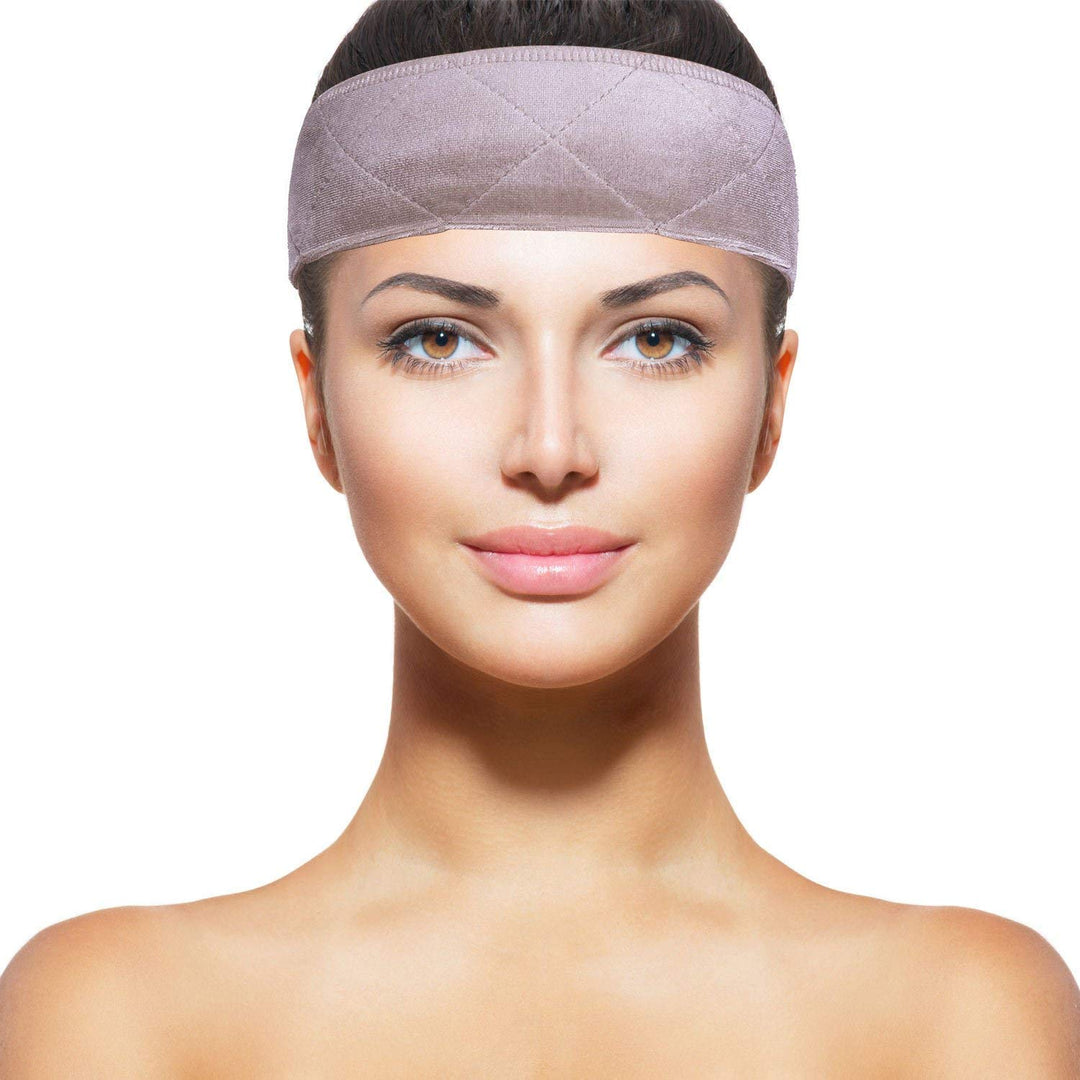 3pcs Velvet Wig Grip Headband Comfort Head Hair Band For Women Elastic Adjustable Hair Fasterner Gift for Mothers - Non Slip, Keeps Wig Secured Prevents Headaches &amp; Hair Loss, Cream + Brown + Black