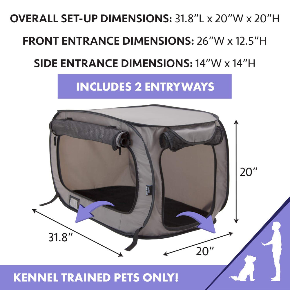 Large Pop Open Kennel, Portable Cat Cage Kennel, Waterproof Pet bed, Carrier Collection
