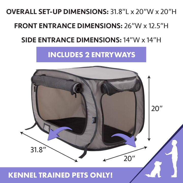 Large Pop Open Kennel, Portable Cat Cage Kennel, Waterproof Pet bed, Carrier Collection