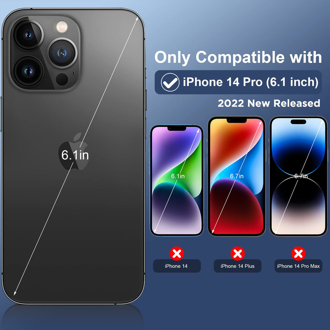 SPIDERCASE for iPhone 14 Pro Case, Waterproof Built-in 