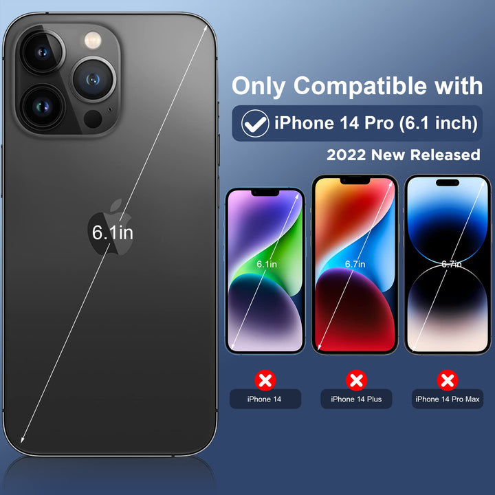SPIDERCASE for iPhone 14 Pro Case, Waterproof Built-in 