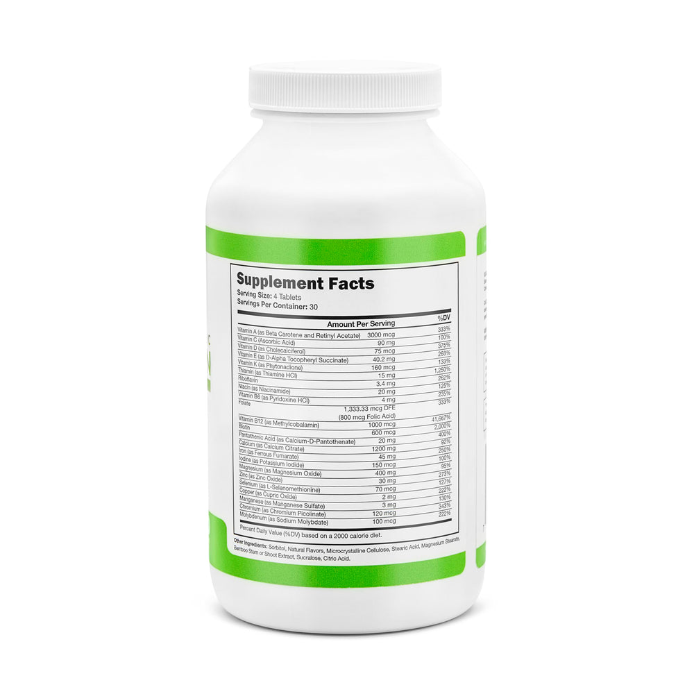 All-in-One Bariatric Chewable Multivitamin Tablets w/Calcium Citrate - Bariatric Vitamin for Post Bariatric Surgery Including Gastric Bypass & Gastric Sleeve | Mixed Berry (120 Count)